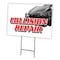 Signmission Collision Repair Yard Sign & Stake outdoor plastic coroplast window, C-1216 Collision Repair C-1216 Collision Repair - alternate 1